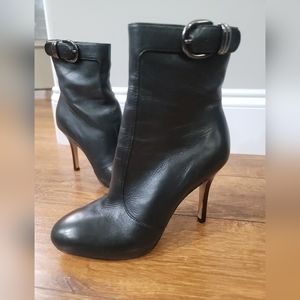 Via Spiga black stiletto ankle boots booties size 4M